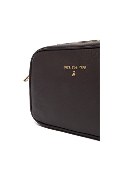 Patrizia Pepe geantă de mână femeie Deep Chocolate Borsa