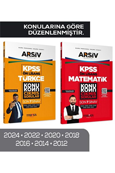 Marka Yayınları Marka 2026 KPSS Ön Lisans Türkçe + Matematik Çıkmış Sorular S...