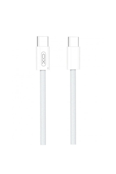 Xo NB-Q260C Data and Charging Cable, Braided, USB-C QC 3.0 PD 60W, 3 m, White