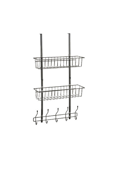 zeller Organizator bucătărie/baie, metal, 39x16x71,5 cm, negru
