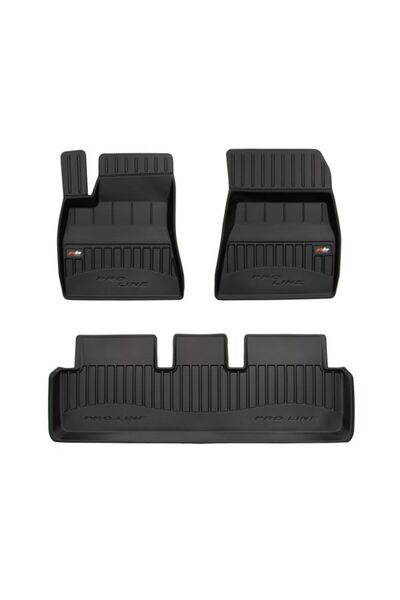Mammoth Covorase Auto FROGUM TPE, 3 buc proLine 3D, negru, potrivit TESLA MODEL 3 01.17-, Hatchback