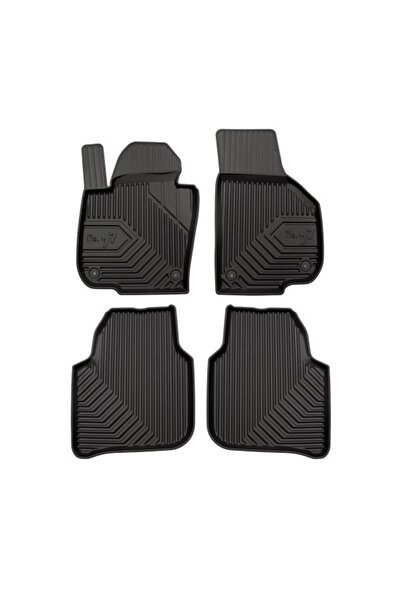 Mammoth Set covorase auto TPE 4 buc No. 77, Fata/Spate, negru, potrivit SKODA...