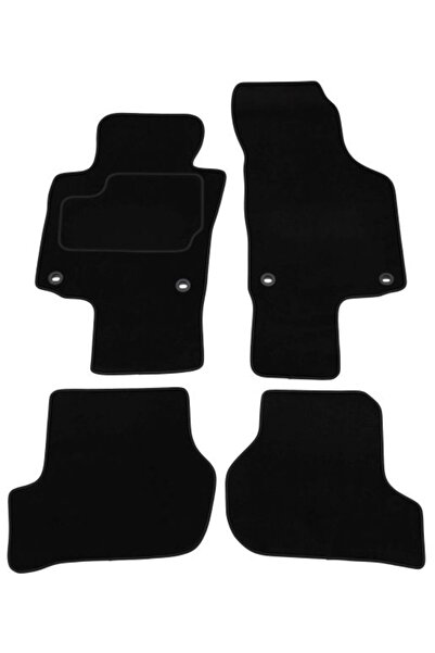 Mammoth Set covorase 4 buc, fata/spate, velur negru, potrivit SKODA OCTAVIA I...