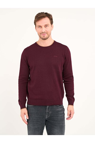 Lee Cooper Men's long-sleeved sweater in solid color