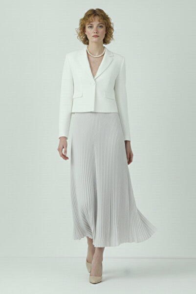 benguen Pleated Skirt 4560 Stone Color