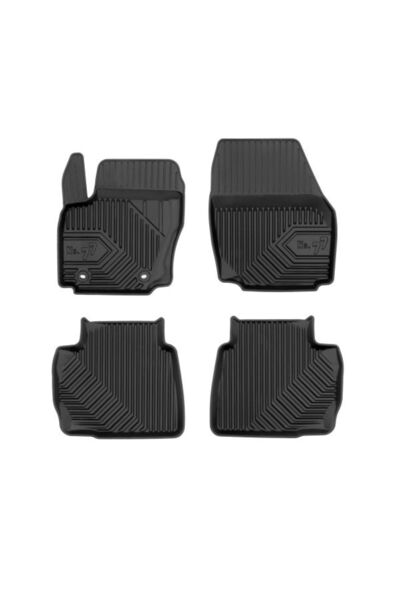 Mammoth Set covorase auto TPE 4 buc No. 77, Fata/Spate, negru, potrivit FORD ...