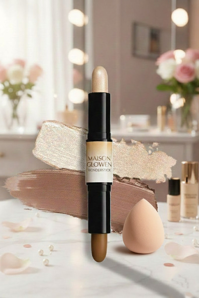 MAISON GLOWEN Wonder Stick Çift Taraflı Krem Kontür & Aydınlatıcı Stick+MAKYA...