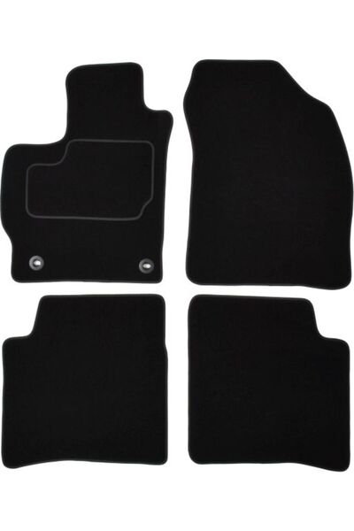 Mammoth Set covorase 4 buc, fata/spate, velur negru, potrivit TOYOTA PRIUS 04...