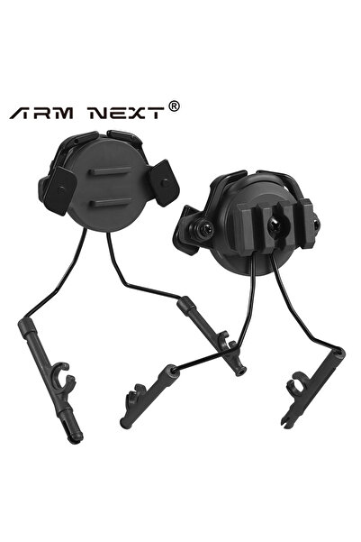 choice2 Black Tactical Headset Support Helmet Rail Suspension Adapter Fast Rail Mounts 360 Rotation Airsoft