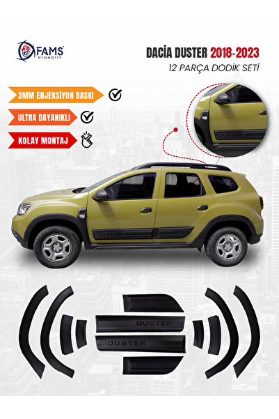 FAMS OTO AKSESUAR Dacia Duster Uyumlu 2018-2024 Full Dodik Seti 12 Parça (Dus...