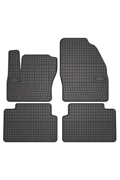 Mammoth Set 4 covorase auto cauciuc BASIC, Fata/Spate, negru, potrivit FORD K...