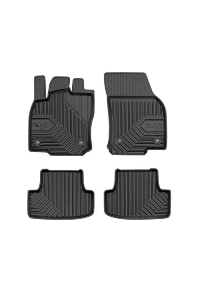 Mammoth Set covorase auto TPE 4 buc No. 77, Fata/Spate, negru, potrivit AUDI ...