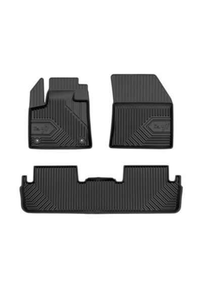 Mammoth Set covorase auto TPE 4 buc No. 77, Fata/Spate, negru, potrivit DS DS...