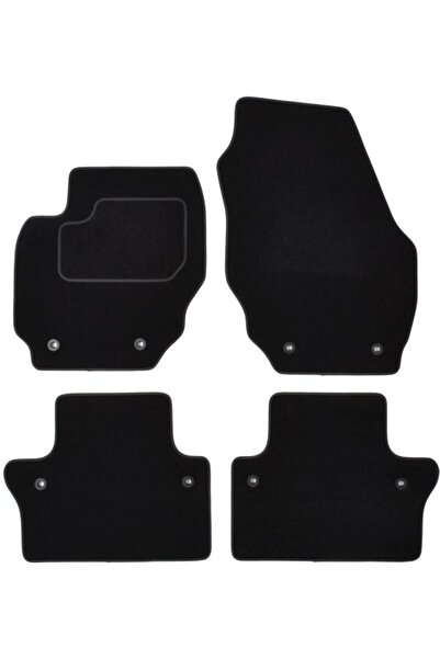 Mammoth Set covorase 4 buc, fata/spate, velur negru, potrivit VOLVO V70 III, XC70 II 04.07-12.16, Break