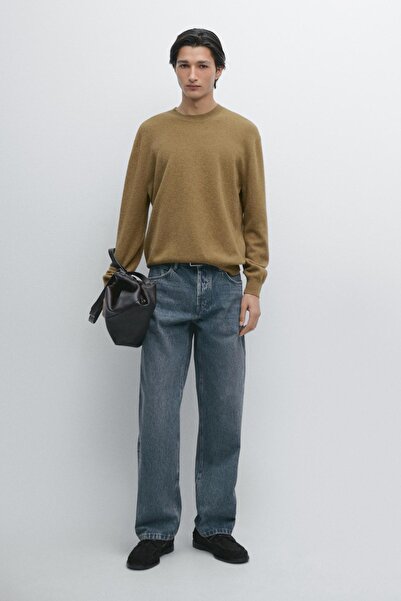 Massimo Dutti %100 yün triko bisiklet yaka kazak