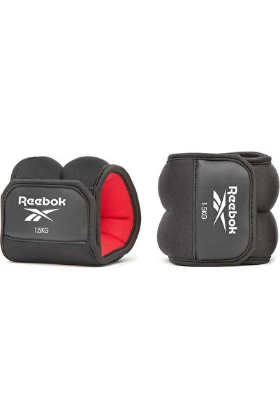 Reebok 1.5 kg Ankle Weights – Adjustable Strap for Leg and Cardio Training