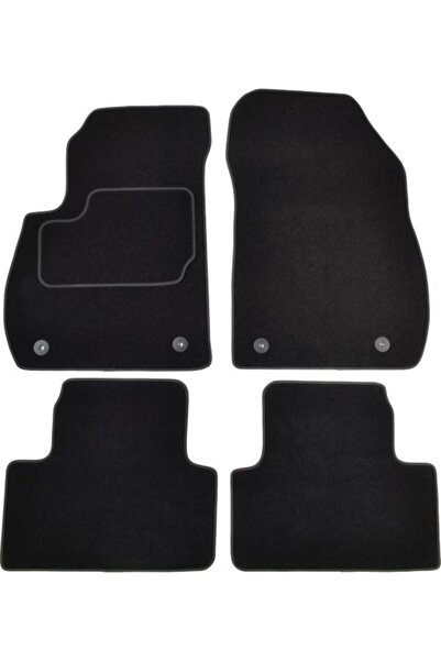 Mammoth Set covorase 4 buc, fata/spate, velur negru, potrivit OPEL ZAFIRA C 1...