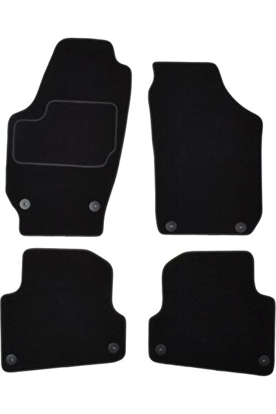 Mammoth Set covorase 4 buc, fata/spate, velur negru, potrivit SKODA FABIA II ...