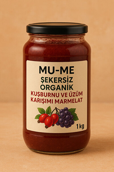 MU-ME TOYS ORGANİK KUŞBURNU VE ÜZÜM MARMELATI 1 KG