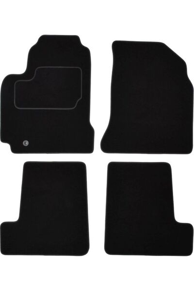 Mammoth Set covorase 4 buc, fata/spate, velur negru, potrivit TOYOTA RAV 4 II...