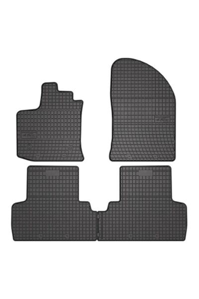 Mammoth Set 4 covorase auto cauciuc BASIC, Fata/Spate, negru, potrivit DACIA ...