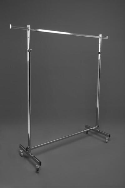 Akmir Raf LÜKS TEK KATLI KROM ASKILIK AYARLANABİLİR, GİYSİ VE KIYAFET ASKILIĞ...