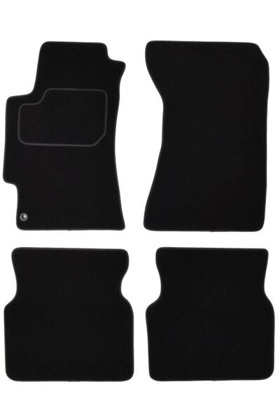 Mammoth Set covorase 4 buc, fata/spate, velur negru, potrivit SUBARU IMPREZA ...