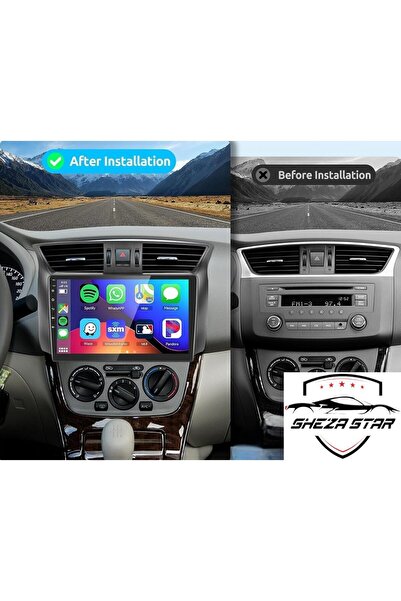 SHEZA STAR Android Car Stereo for Nissan Sentra 2012-2018 1+32 Ahd Camera