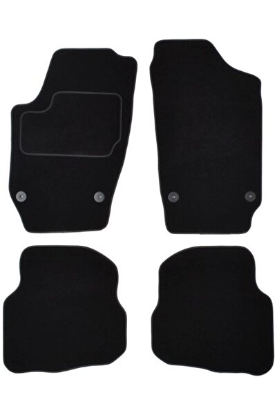 Mammoth Set covorase 4 buc, fata/spate, velur negru, potrivit VW POLO IV 10.0...