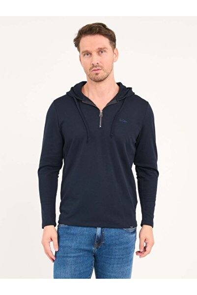 Lee Cooper Hanorac barbat cu gluga de culoare uniforma