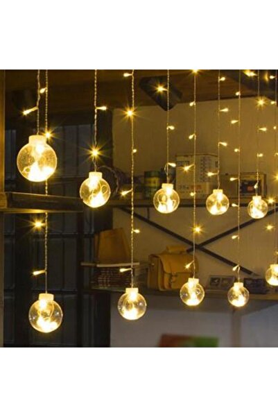 DODOMAR Lumină LED în formă de luminiță de Crăciun de 2,5 m cu 12 becuri – Model mic cu priză