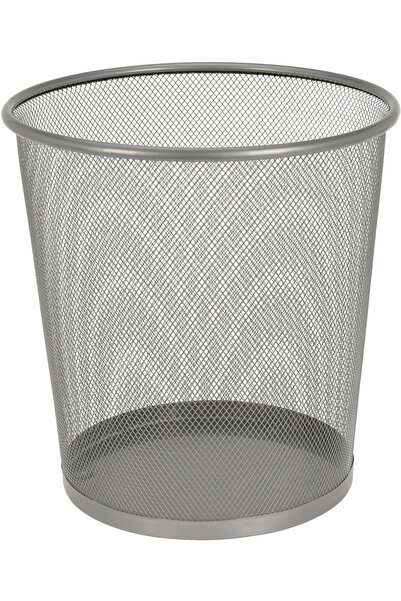 Excellent Houseware waste bin, metal, 26.5x28 cm, gray