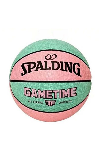 SPALDING كرة سلة TF Gametime المركبة، مقاس 6، جلد PU عالي التماسك، مع تصميم و...