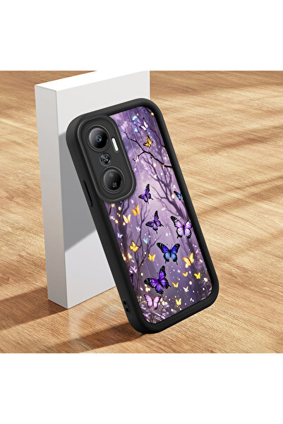 Hontinga حافظة هاتف Infinix Hot 20 المتوافقة مع مجموعة الفراشة مصنوعة من السي...