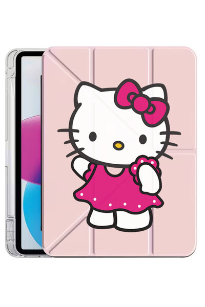 Cekuonline Apple iPad Air 11 2025 M3 Kılıf Desenli Uyku Modlu Kalem Bölmeli S...