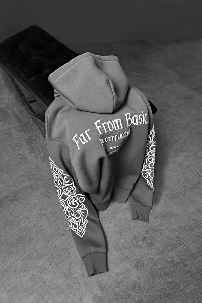 PENTLITH طقم بدلة رياضية من القطن الممشط مطبوع عليه خدش للجنسين