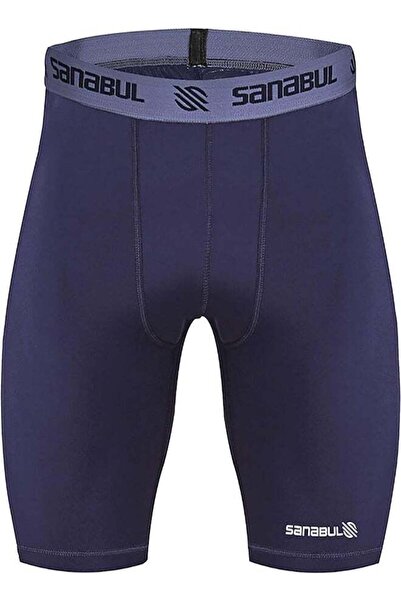 Sanabul Men's Compression Shorts – Large Navy Blue