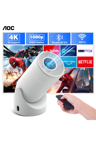 Aoc High-Performance Projector | Full HD 4K Ready | 220 ANSI Lumens for Presentations