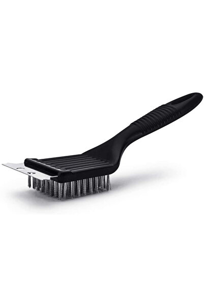 BBQ perie de grătar, oțel inoxidabil/polipropilenă, 20 cm, neagră