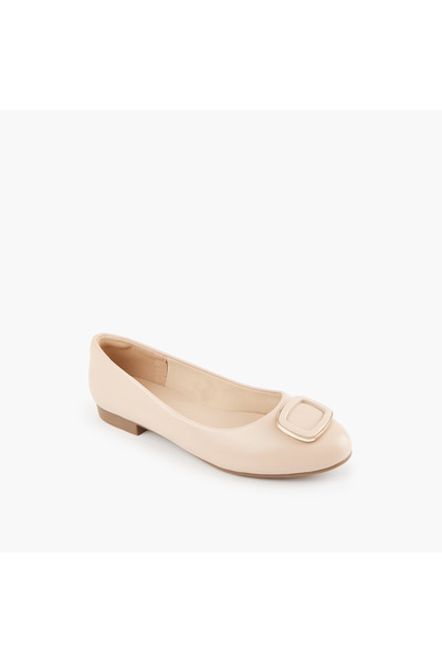 Flora Bella by Shoexpress Solid Slip-On Ballerina Shoes