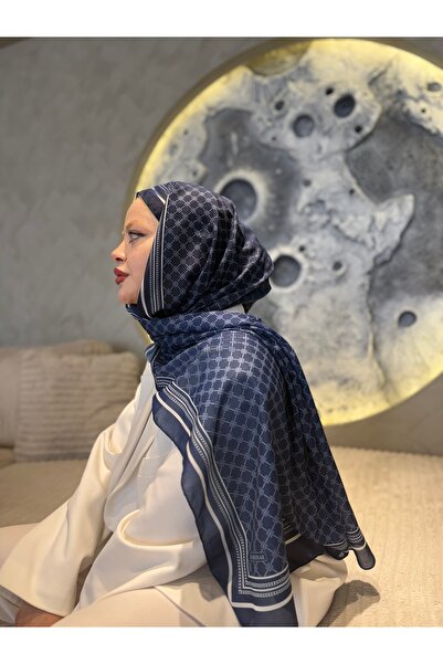 Emproyal Pamuk Şal – Kare Desenli, Dört Mevsim, Hafif ve Şık