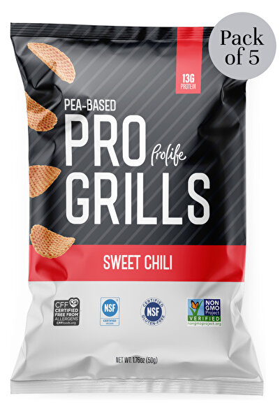 PROLİFE برو جريلز، فلفل حار حلو، 5 قطع، وزن كل قطعة 50 غرام