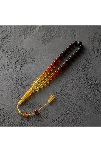 MuhammedMasumCo Sertifikalı Kaya Damla Kehribar 8 mm Tesbih – Özel Kutulu