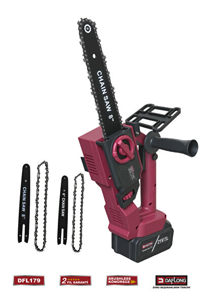 DAFLONG YAĞLAMALI ÇİFT BATARYA ÇİFT PALA ÇİFT KAMA 6-8 İNÇ DAL BUDAMA MAKİNAS...