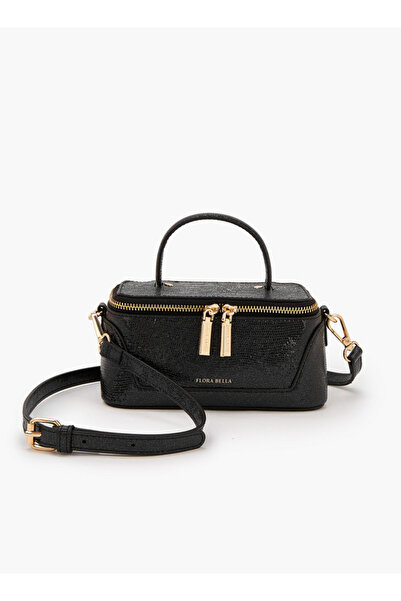 Flora Bella by Shoexpress حقيبة كروسبودي منقوشة بحزام قابل للفصل - قطر 10 سم