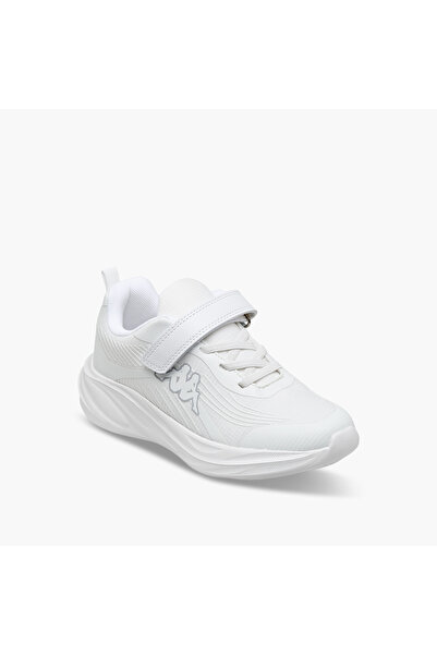 Kappa Unisex Logo Print Hook and Loop Sports Shoes