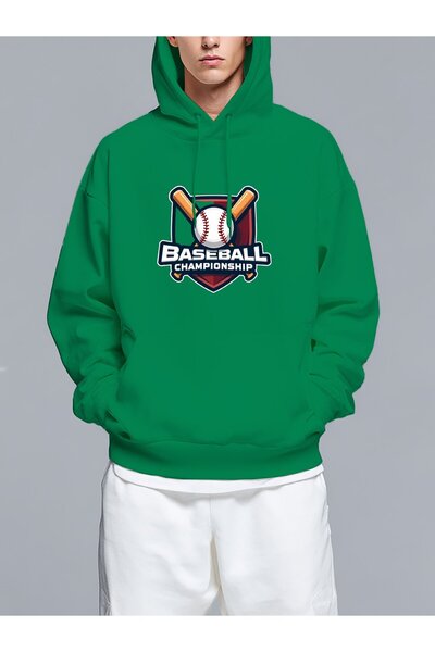 MIXSNOW سويت شيرت بغطاء رأس مطبوع قصة فضفاضة - نمط كاجوال عصري - هودي مريح بر...