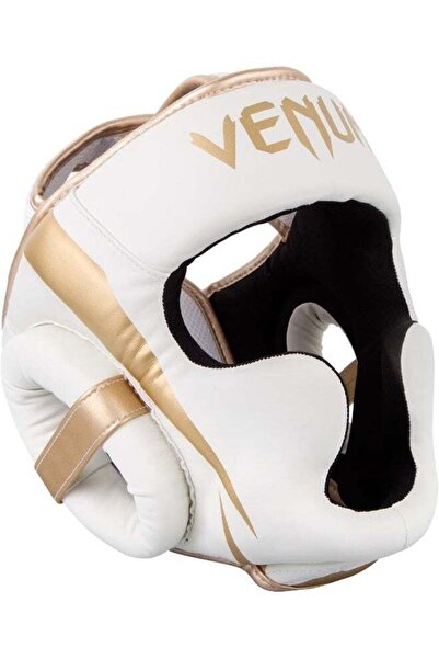Venum واقي رأس إيليت - واقي رأس خفيف الوزن من البولي يوريثان - أبيض/ذهبي
