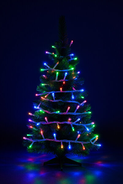 DODOMAR إضاءة LED بطول 10 أمتار (100 مصباح) - سلك نحاسي متعدد الألوان، إضاءة ...