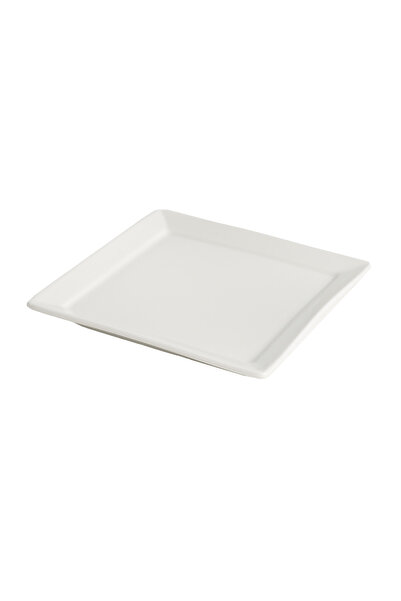 SQUALO Square porcelain serving dish – white